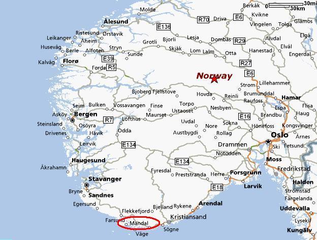 Norway Map Mandal